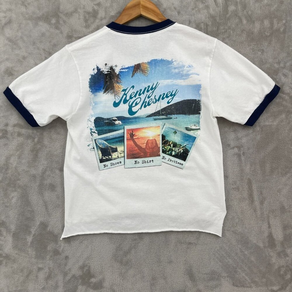 Kenny Chesney Daytona Beach, FL 1981 Double Sided Ringer Tee Shirt - Picture 6 of 9